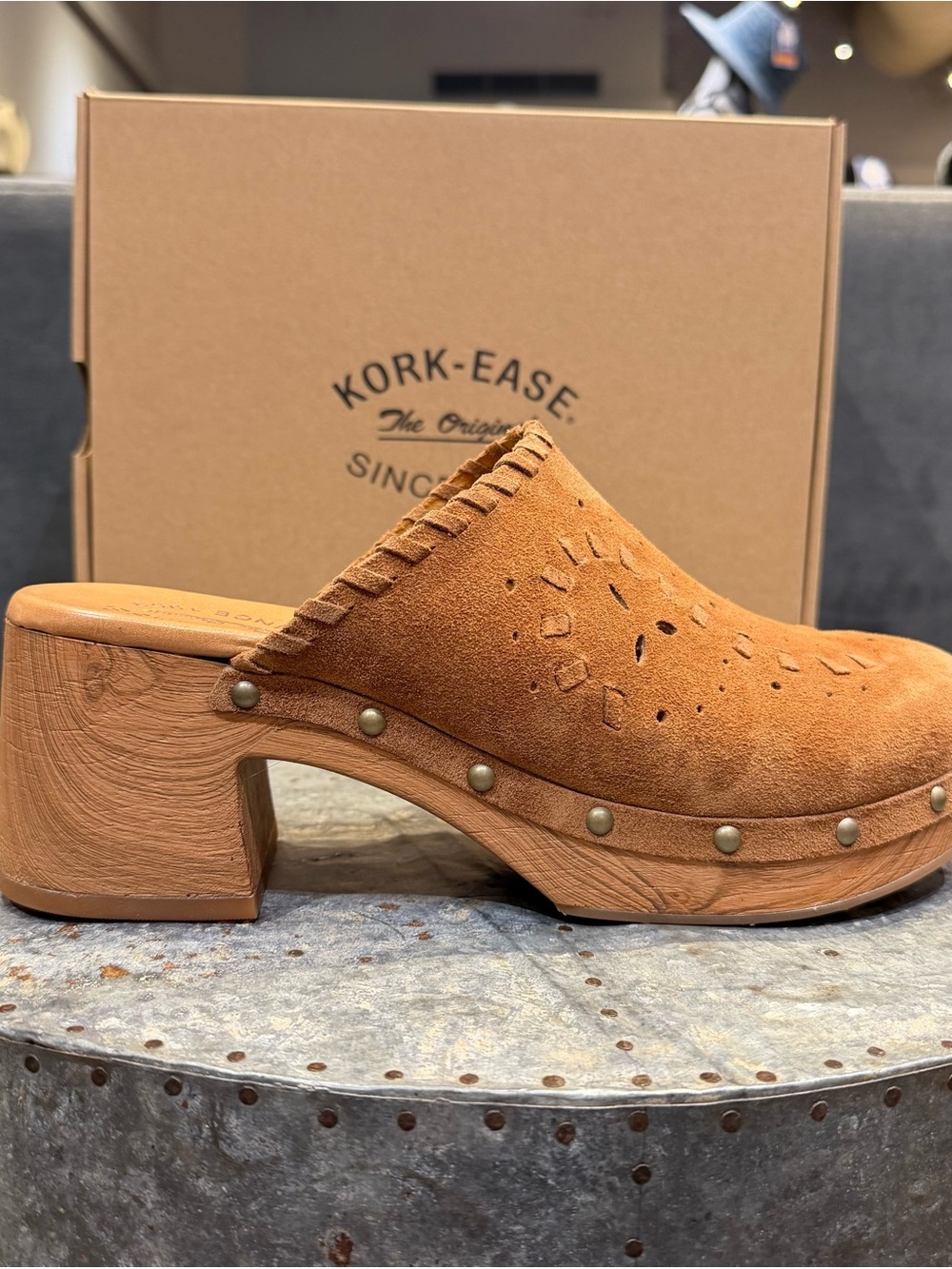 Kork-Ease Tomika Women's Tan Suede Clog